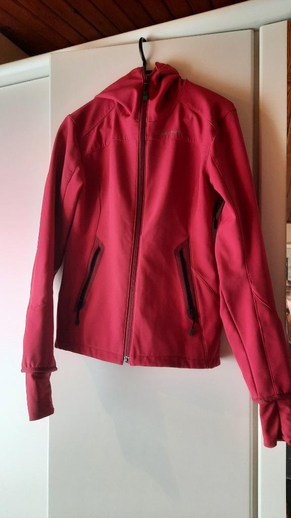 QUECHUA XS softcel jasje, zijkanten kunnen open, met kap, Ophalen of Verzenden, Zo goed als nieuw, Quechua, Maat 34 (XS) of kleiner