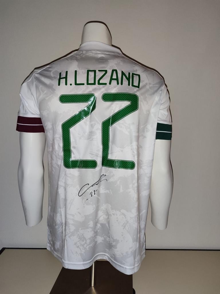 Hirving Lozano gesigneerd Mexico shirt met coa, Ophalen of Verzenden, Nieuw, Shirt