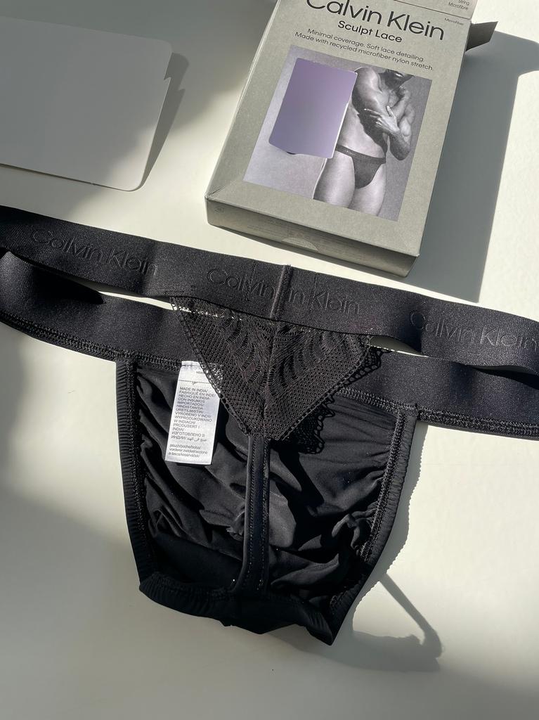String Calvin Klein pour homme, Envoi, Noir, Calvin Klein, Slip