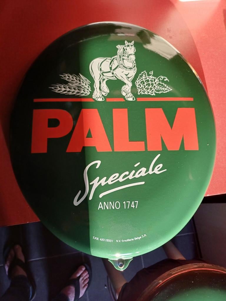 PALM emaillebord 04/01/2001, Ophalen, Zo goed als nieuw, Palm