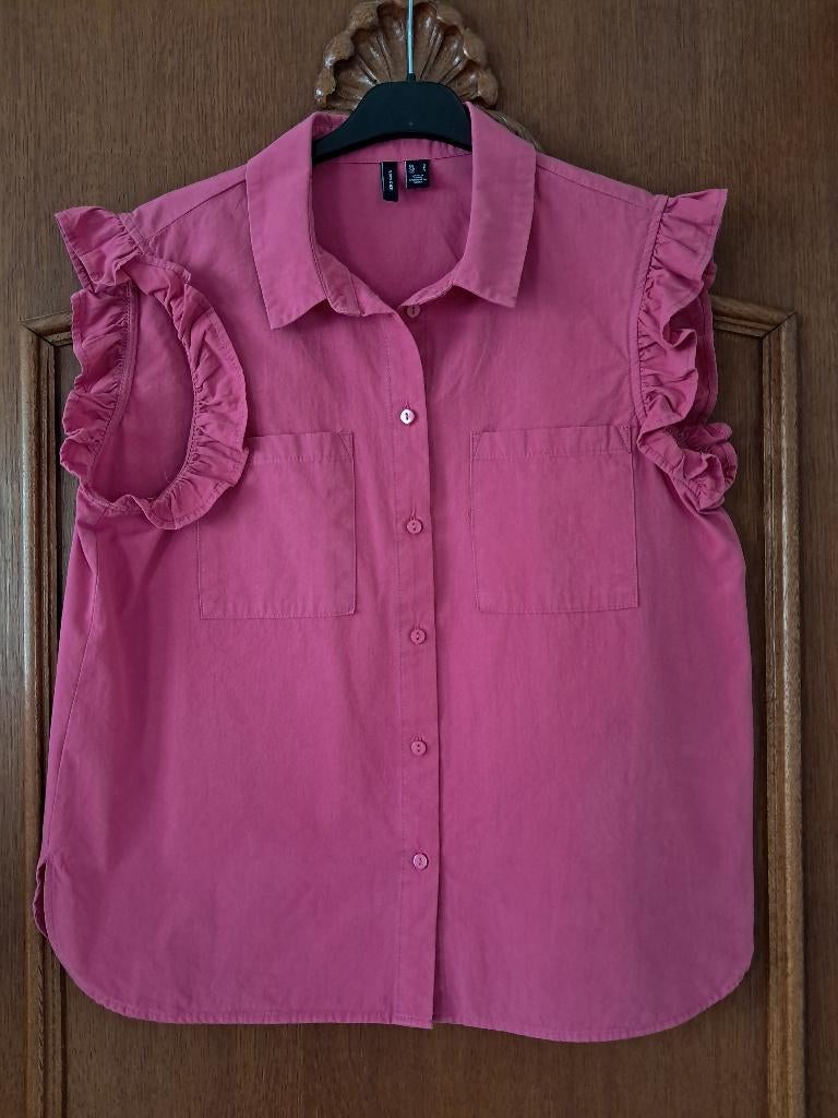 Top fuchsia zonder mouwen - maat S, Kleding | Dames, Vero Moda, Ophalen of Verzenden, Roze, Gedragen