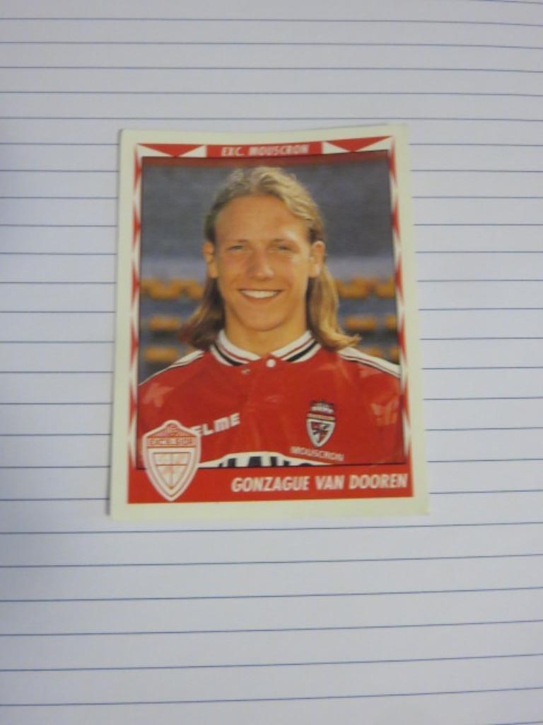 Voetbal : Sticker Football 99 : Gonzague Van Dooren, Enlèvement ou Envoi, Neuf, Affiche, Image ou Autocollant