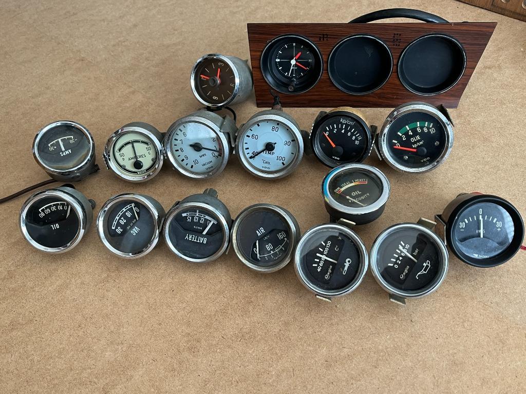 dashboard inbouw meters, schakelaars en lampjes, Auto-onderdelen, Ophalen, Gebruikt, Universele onderdelen