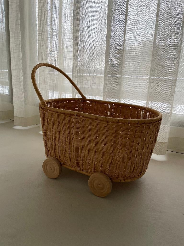 rotan poppenwagen NIEUW, Ophalen, Zo goed als nieuw