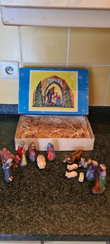 Marolin kerststal, in originele doos, Diversen, Kerst, Ophalen of Verzenden