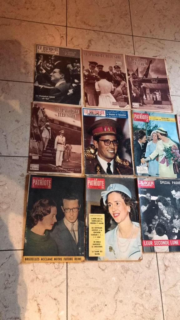 lot 10 revues patriote illustré - roi baudoin et fabiola, Boeken, Ophalen, Gelezen