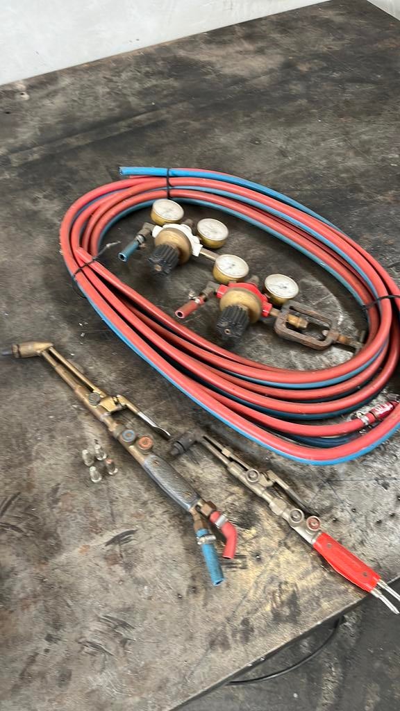 Gloor Snijbranders + meters en darm, Doe-het-zelf en Bouw, Gereedschap | Lasapparaten, Ophalen, Zo goed als nieuw
