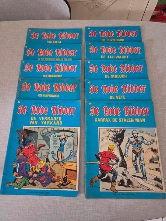 10 x De Rode Ridder, Willy Vandersteen, Ophalen of Verzenden, Zo goed als nieuw, Meerdere stripboeken