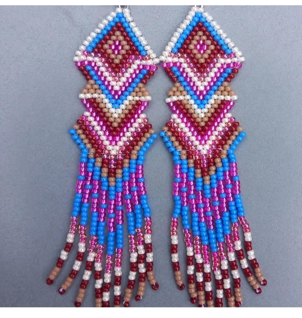 Fringe oorbellen, Hobby en Vrije tijd, Kralen en Sieraden maken, Ophalen of Verzenden