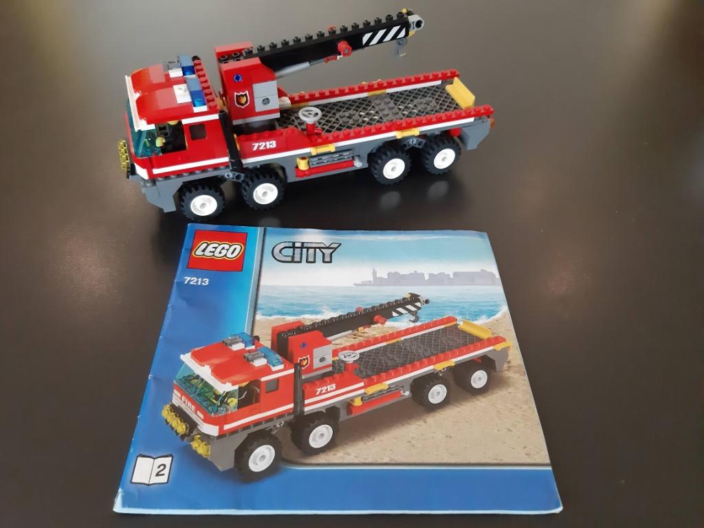 Lego 7213 City Off-road brandweerwagen en brandweerboot, Ophalen of Verzenden, Zo goed als nieuw, Complete set, Lego