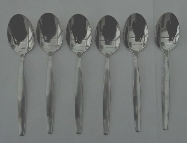 Amefa Amsterdam 6x Puddinglepel 15,2cm Lepel Set, Huis en Inrichting, Keuken | Bestek, Verzenden, Zo goed als nieuw, Inox of Chroom
