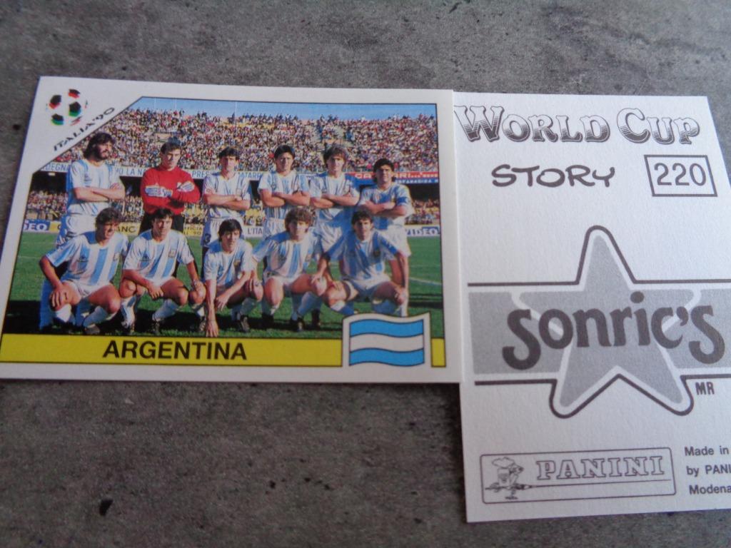 PANINI VOETBAL WORLD CUP STORY  STICKER ARGENTINA 1X ****, Ophalen of Verzenden, Sticker