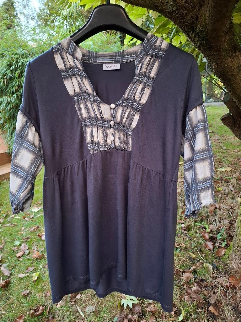 Blouse # Blauw - Groot, Blauw, Maat 42/44 (L), YESSICA C&A, Ophalen of Verzenden