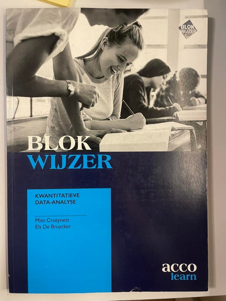 Miet Craeynest, - Blokwijzer kwantitatieve dataanalyse, Ophalen, Miet Craeynest,; Els De Bruycker