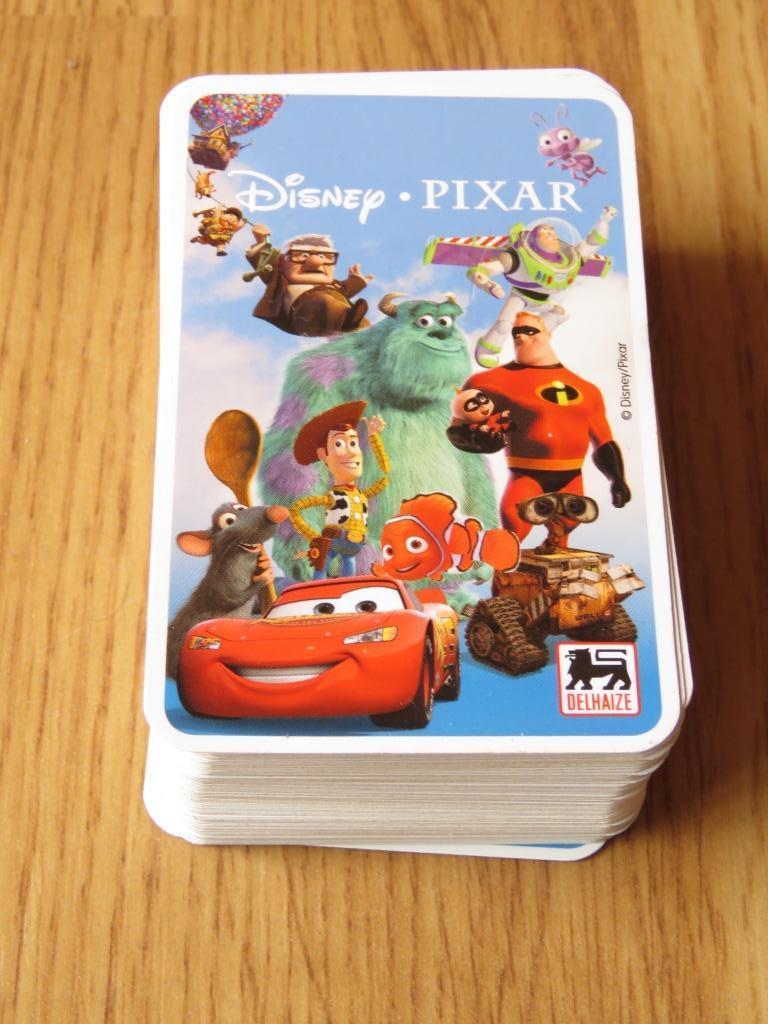 lot de 122 cartes a jouer Disney Pixar Delhaize, Verzamelen, Overige supermarkten, Ophalen of Verzenden