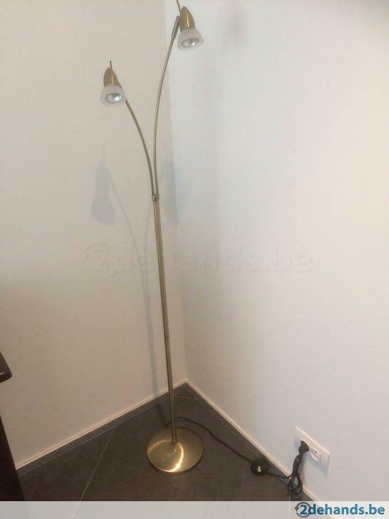 Dubbele leeslamp MITA in cascade brons van "Lucide", Huis en Inrichting, Ophalen, Gebruikt