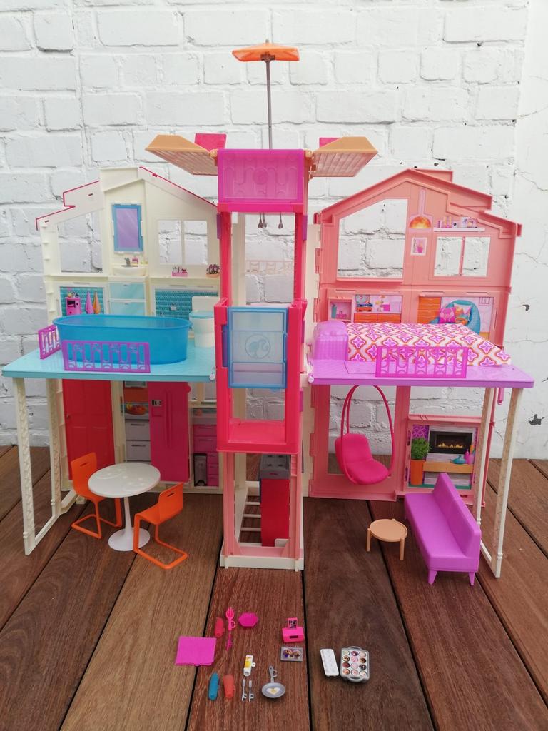 Malibu huis Barbie, Kinderen en Baby's, Speelgoed | Poppenhuizen, Ophalen, Zo goed als nieuw