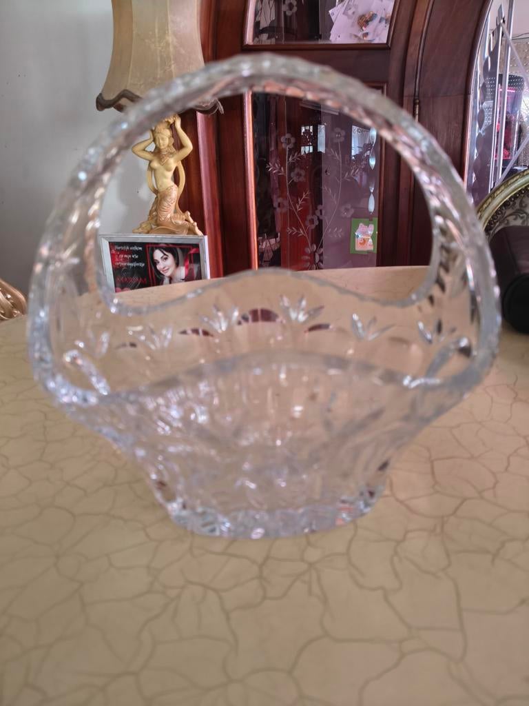 Antiek Boho Kristal vaas, Antiek en Kunst, Ophalen of Verzenden
