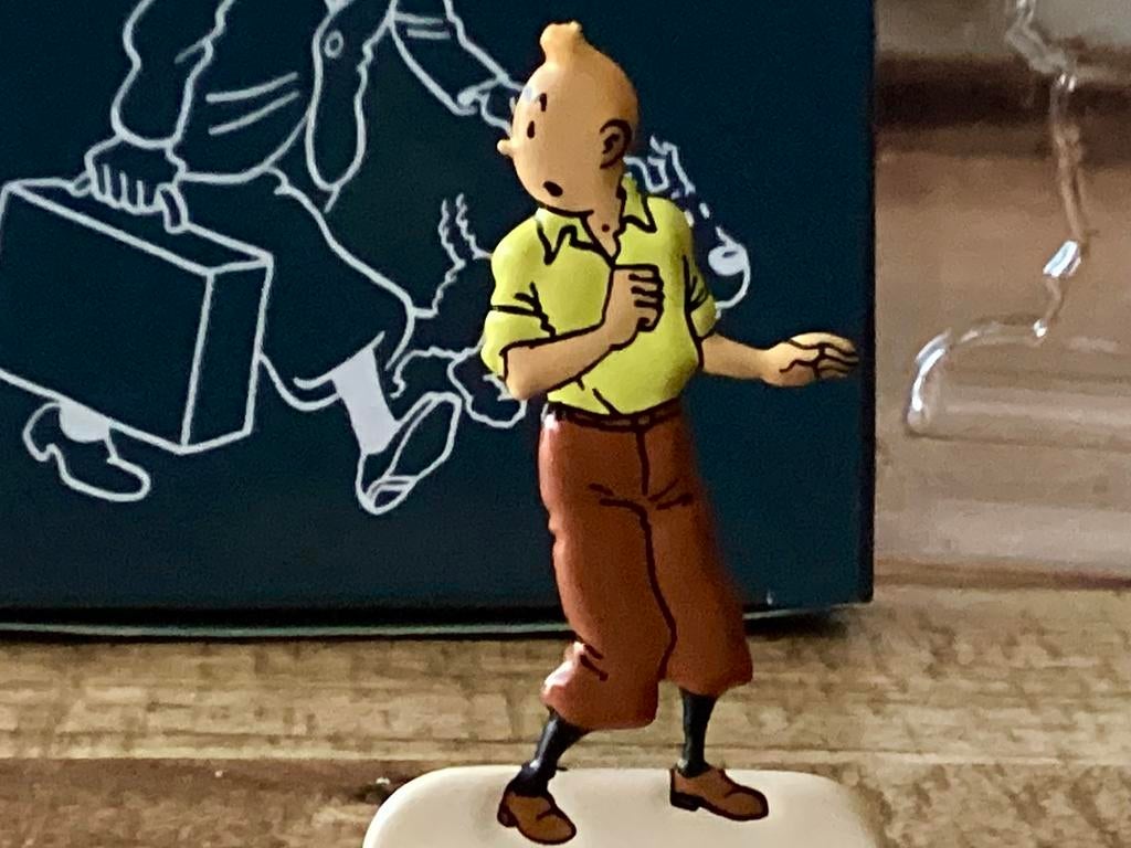 🔹Kuifje🗯️ Metalen beeldje 2010, Enlèvement ou Envoi, Tintin, Comme neuf, Statue ou Figurine