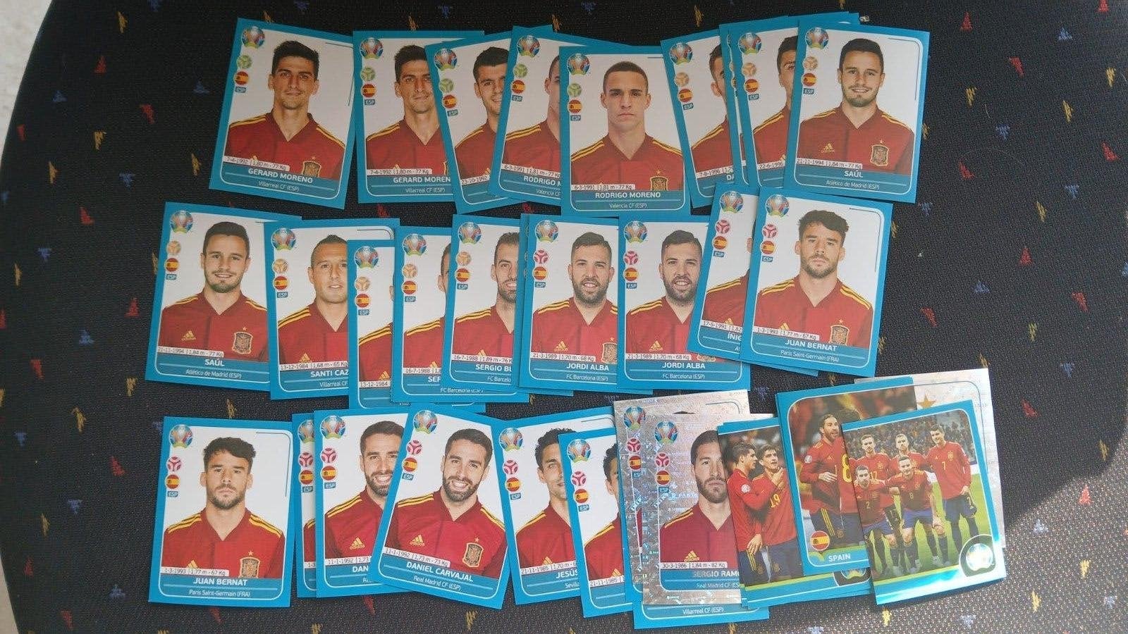 Panini team Spanje Euro 2020 Euro 2024, Hobby en Vrije tijd, Stickers en Plaatjes, Ophalen, Nieuw, Meerdere stickers
