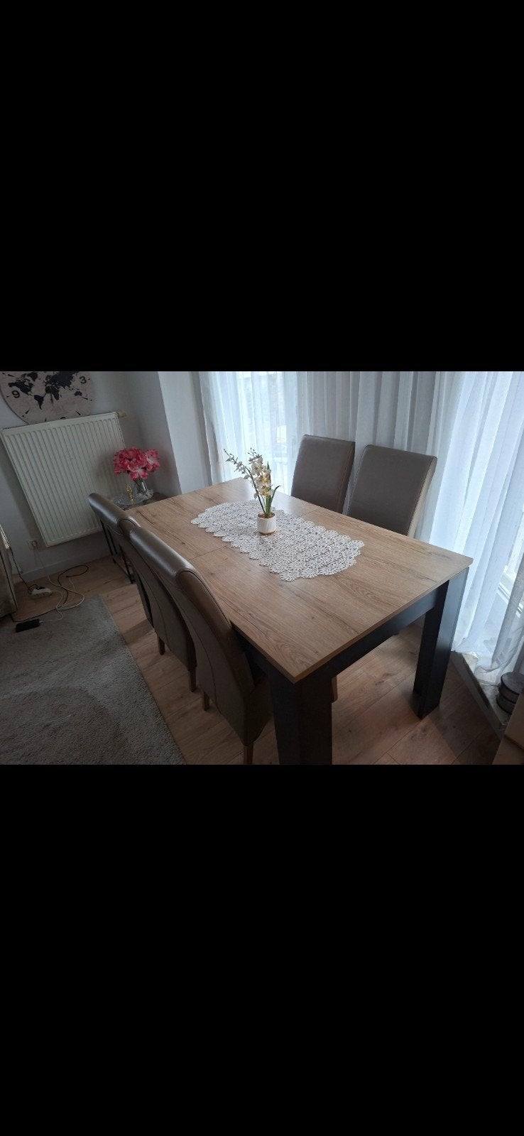 Tafel en 6 stoelen, zo goed als nieuw., Ophalen of Verzenden