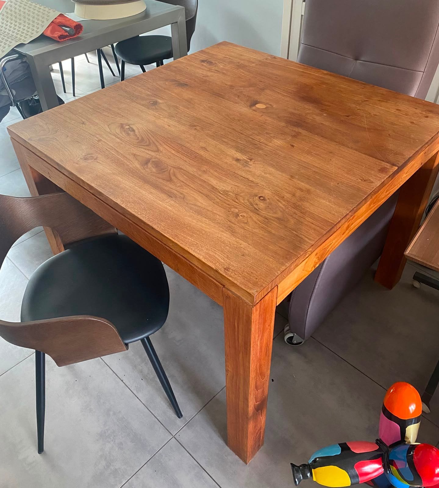 Salontafel, Huis en Inrichting, Tafels | Eettafels, Ophalen, Gebruikt, Vierkant, Vier personen
