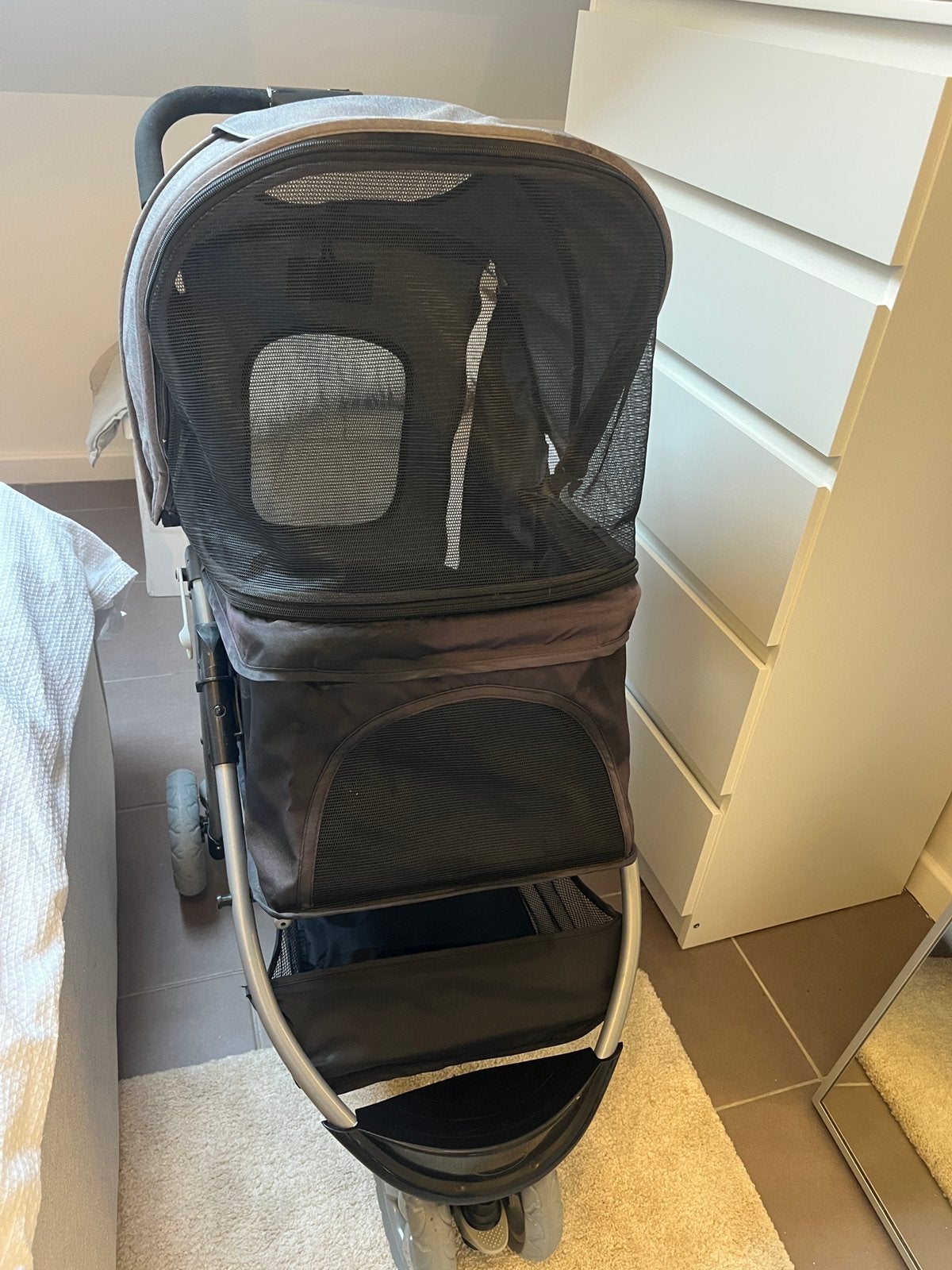 Opvouwbare honden-/kattenbuggy, Dieren en Toebehoren, Ophalen, Gebruikt