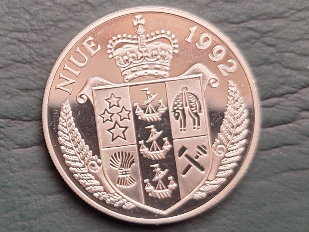 10 dollars 1992 Niue, zilver, Timbres & Monnaies, Monnaies | Océanie, Enlèvement ou Envoi, Argent