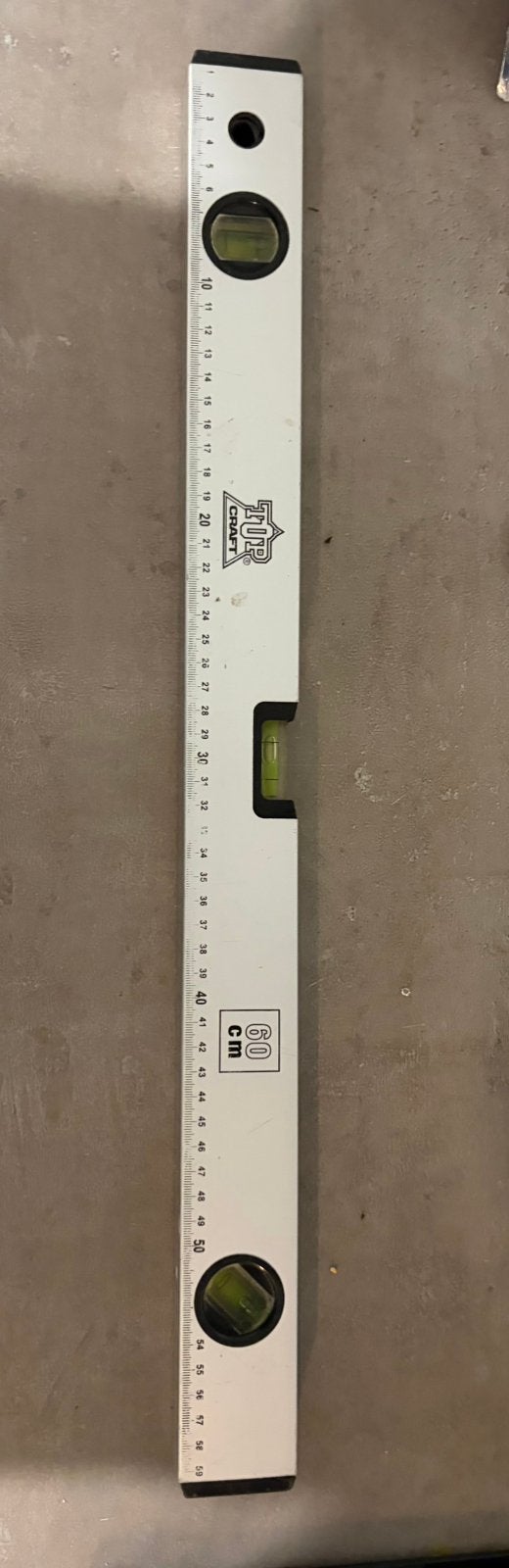 Top Craft niveau 60 cm - 3 libellules - bon état, Bricolage & Construction, Enlèvement, Comme neuf
