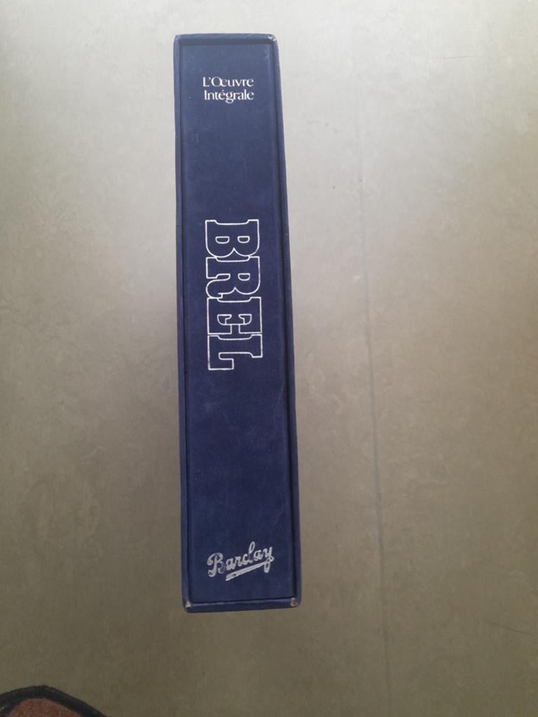 Coffret en velours bleu de l´œuvre intégrale de"Jacques Brel, Verzamelen, Complete verzamelingen en Collecties, Ophalen