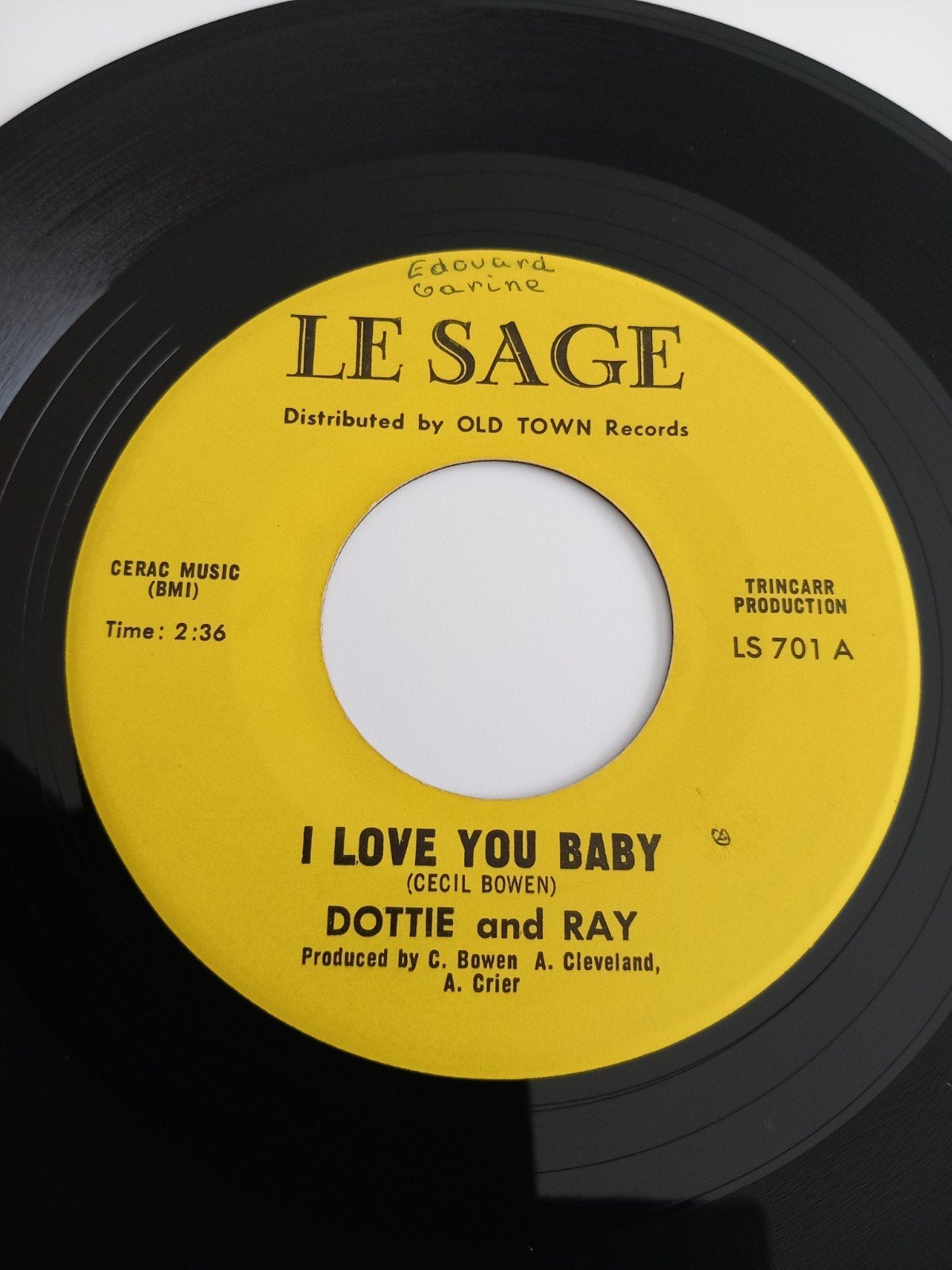 DOTTIE and RAY. 2 FACE .OLDIES 60S USA 45T