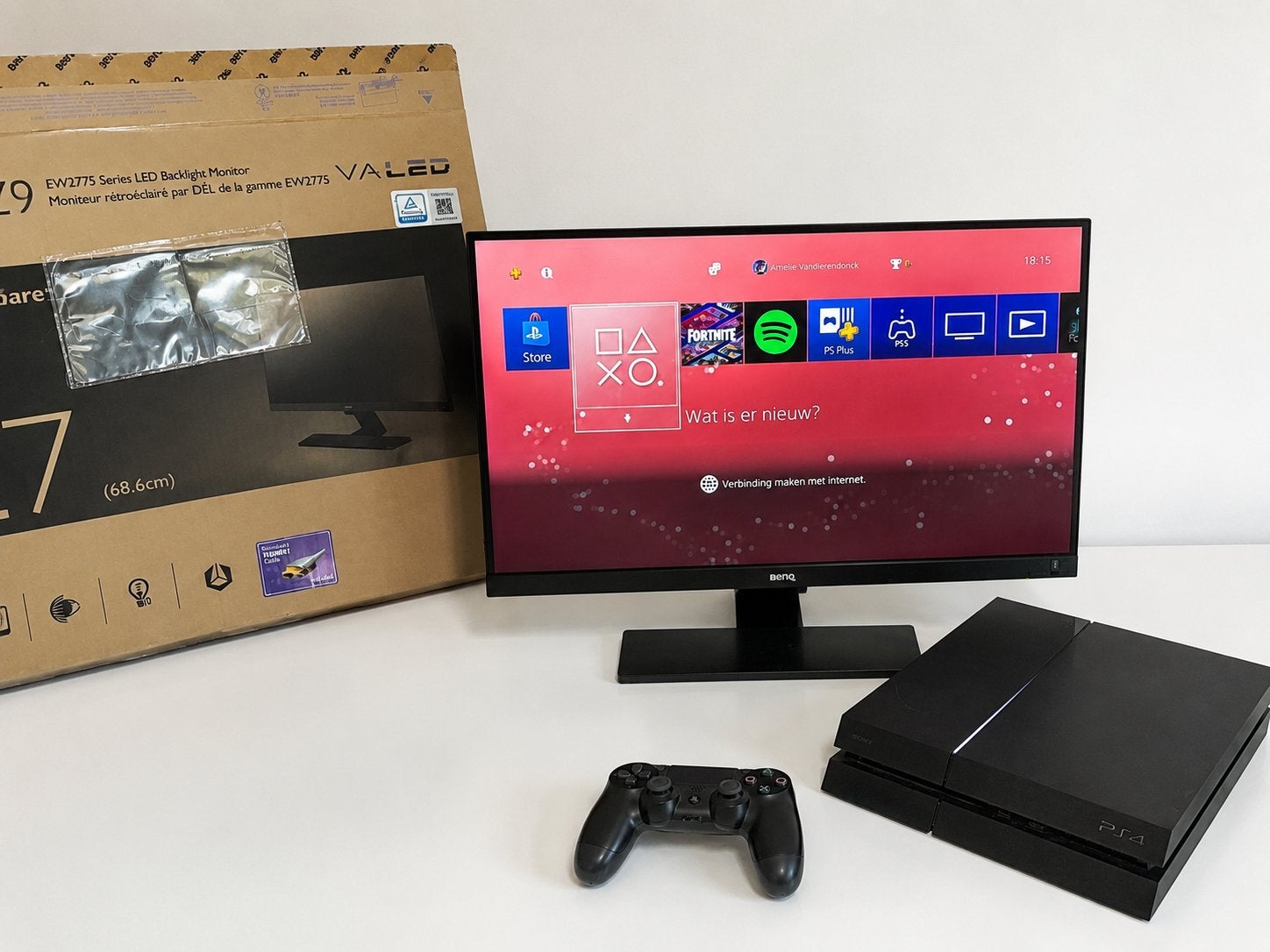 Ps4 met monitor, Enlèvement, Comme neuf