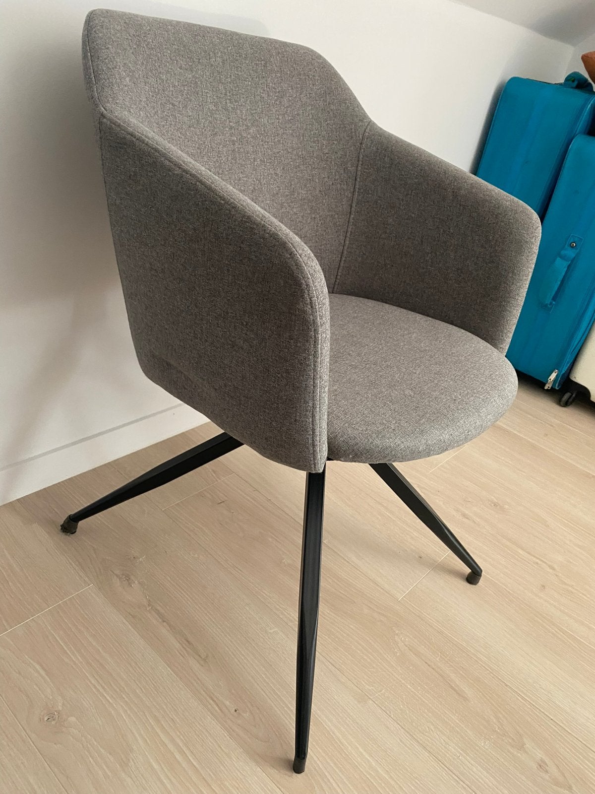 Beau fauteuil/chaise gris, Maison & Meubles, Chaises, Enlèvement, Comme neuf, Tissus
