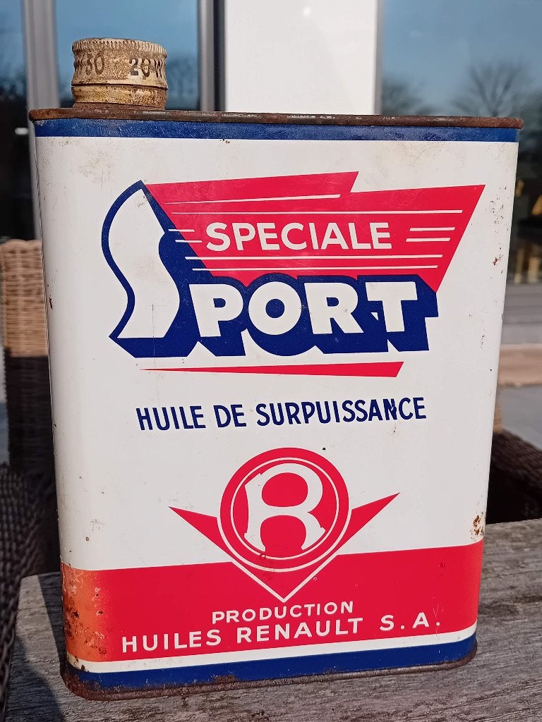 bidon d'huile vintage Huiles Renault Sport, Enlèvement ou Envoi, Utilisé