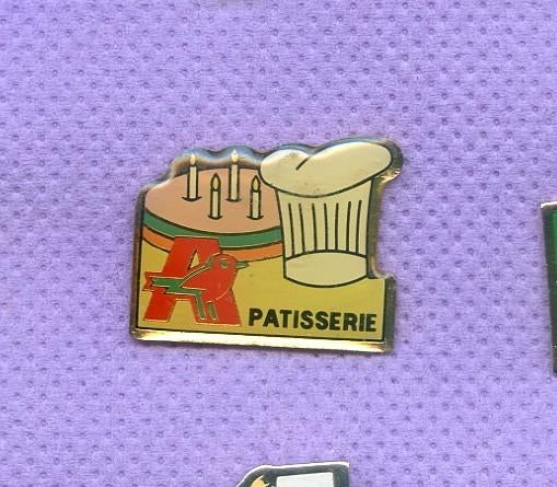 pins toque de cuisinier auchan xa244, Envoi, Autres sujets/thèmes, Insigne ou Pin's