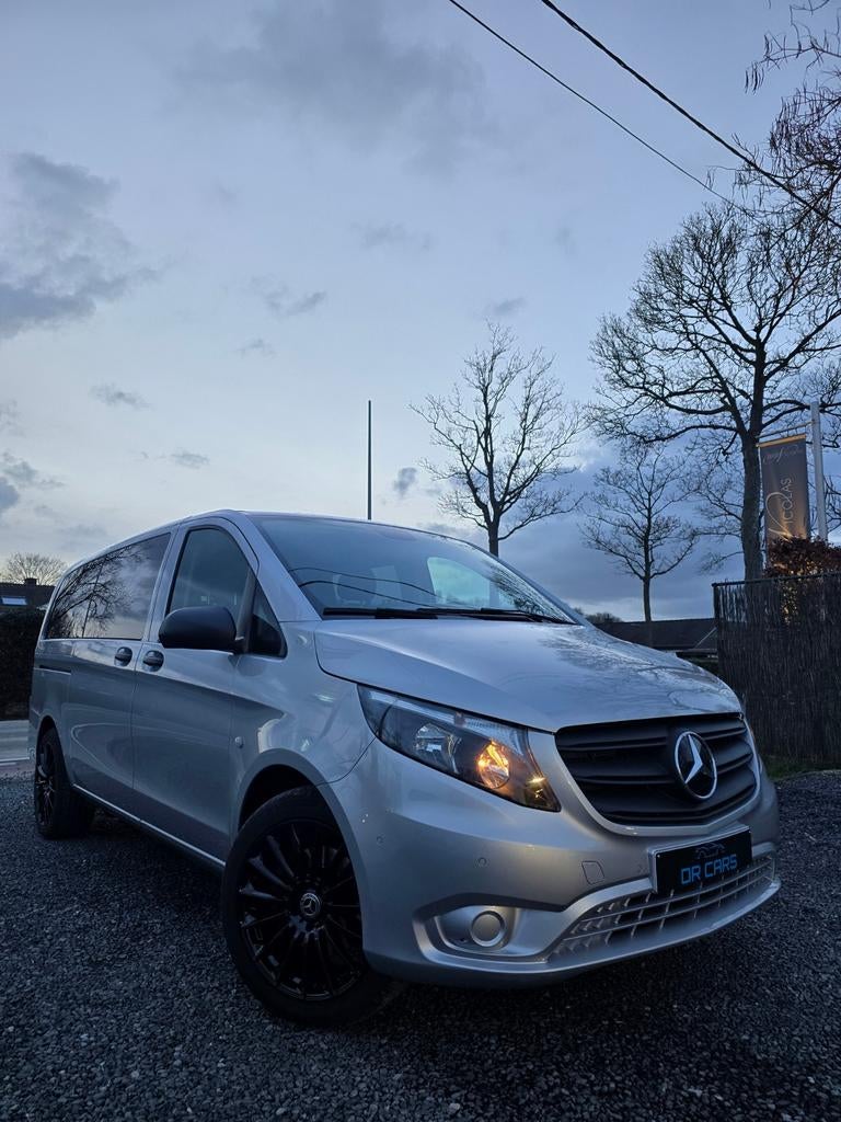 MERCEDES VITO TOURER LONG 114CDI/CAMÉRA EN CUIR/CRUIS/PDC, Argent ou Gris, Euro 6, Entreprise, Entretenue par le concessionnaire