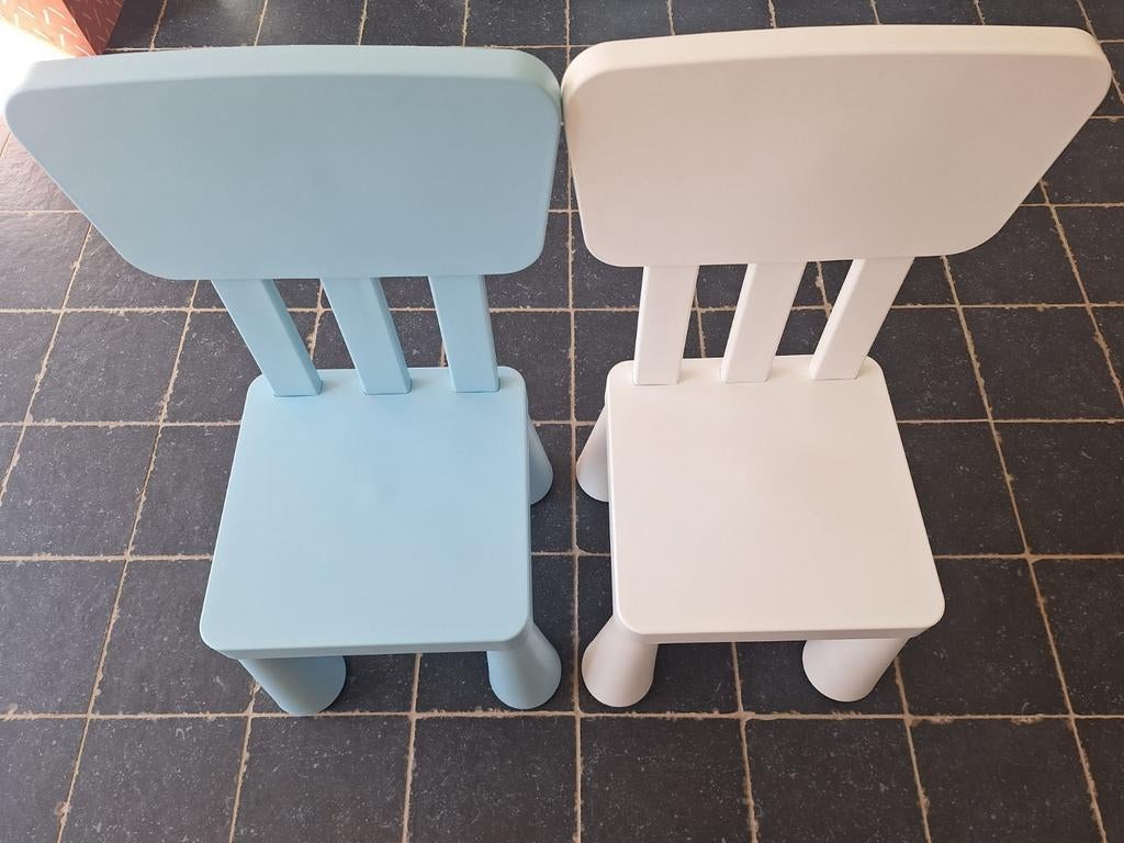 Kinderstoeltjes 2x wit
3x blauw, Ophalen, Stoel(en)