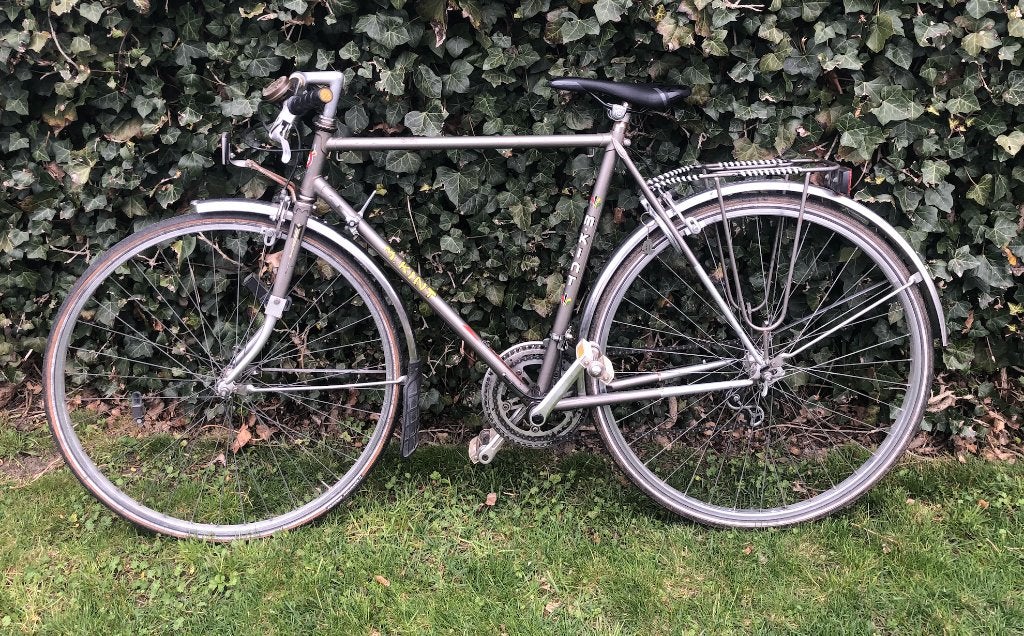 herenfiets, Fietsen en Brommers, Ophalen, Gebruikt, Velgrem, Versnellingen