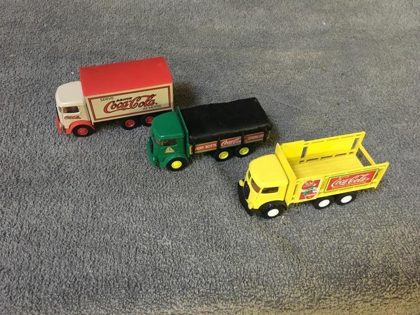 coca cola lot van 5 metalen autootjes, Enlèvement ou Envoi, Neuf, Autres types