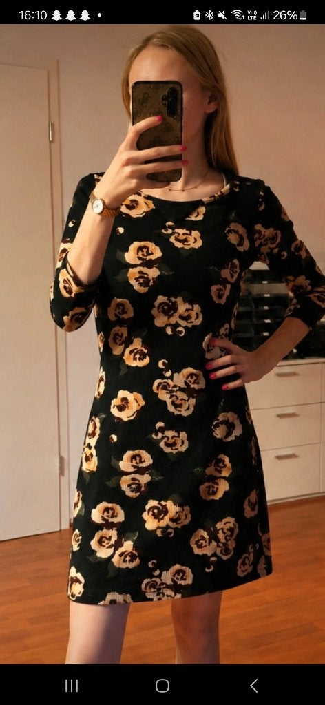 Bloemenprint kleedje maat XS, Kleding | Dames, Jurken, Ophalen, Maat 36 (S), Gedragen, Boven de knie