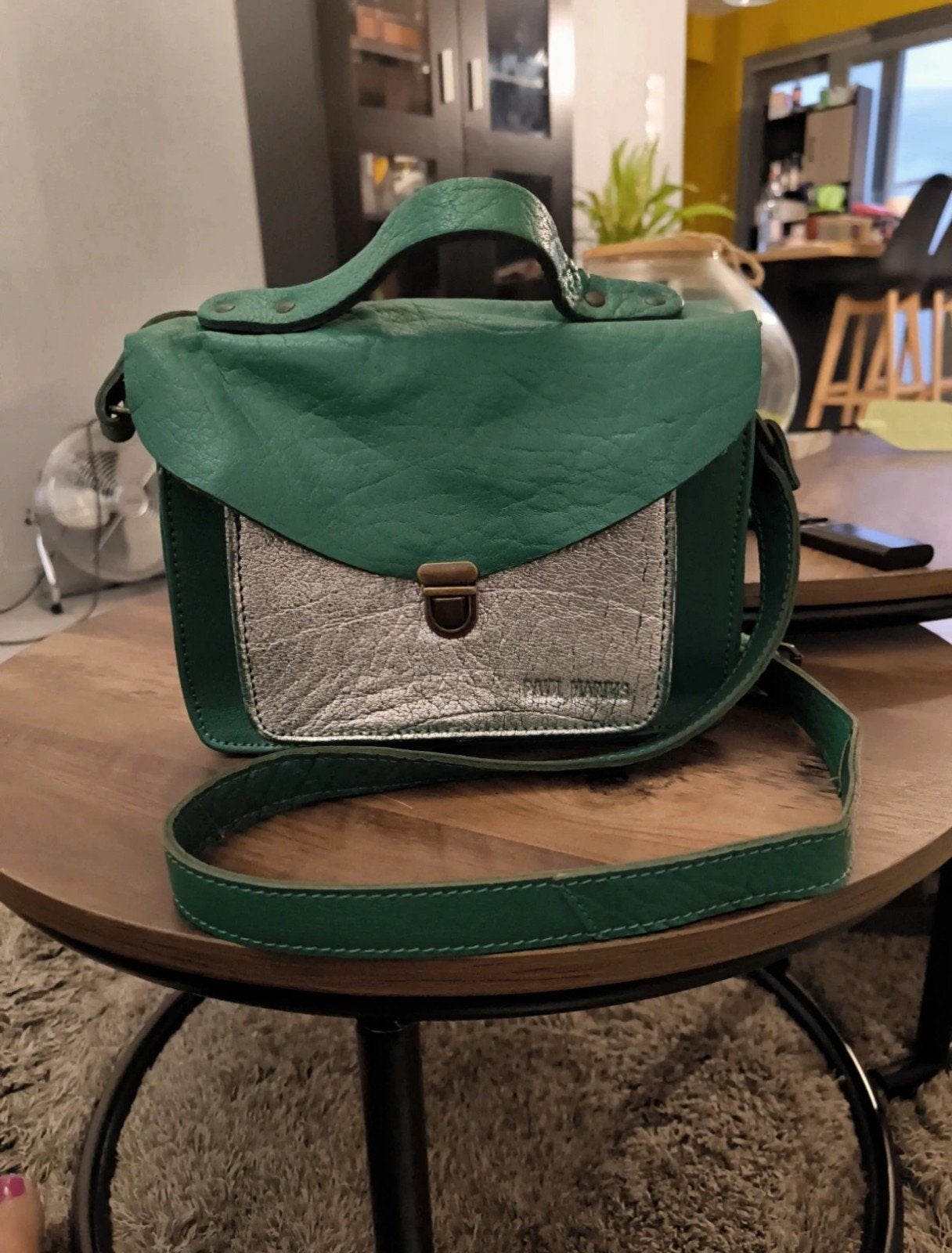 Sac Paul Marius, Ophalen of Verzenden, Zo goed als nieuw, Groen, Handtas