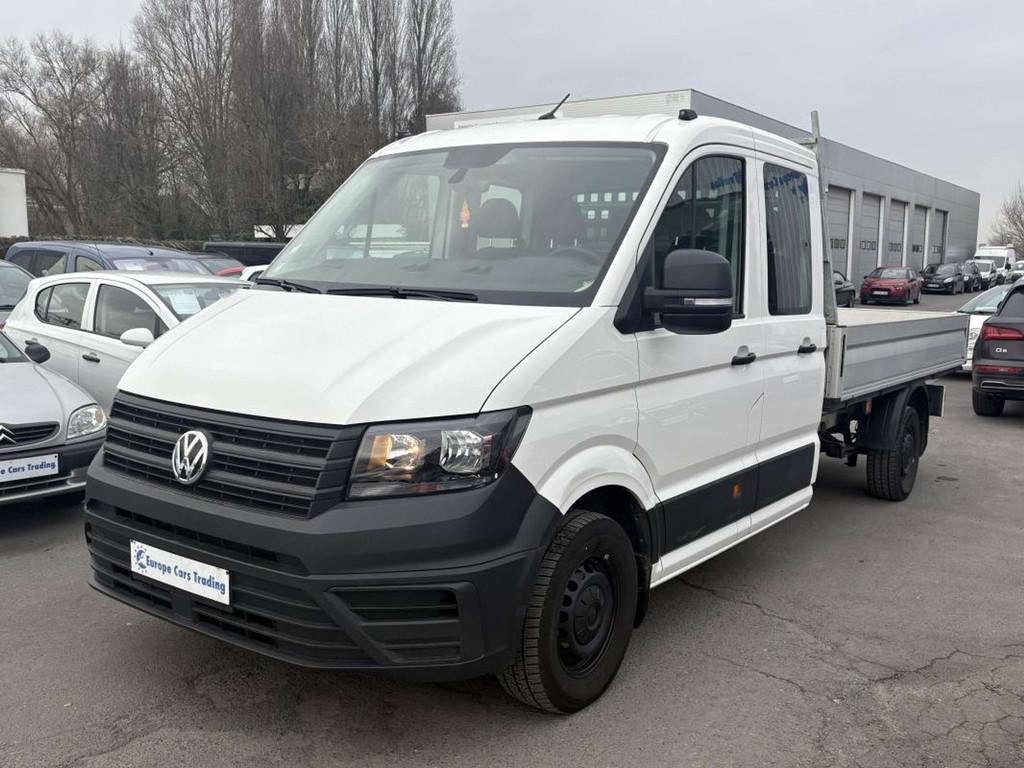 Volkswagen Crafter L4 2.0Tdi 140Ch 7places Plateau Benne / s, Auto's, 4 deurs, Stof, Gebruikt, Zwart