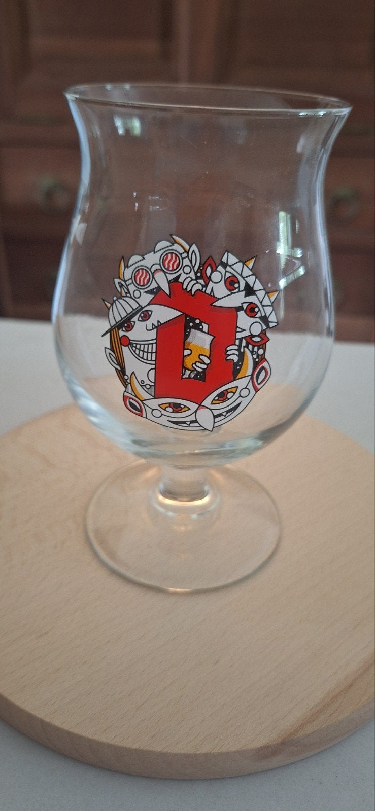 duvel glas Patrick Croes, Ophalen of Verzenden, Nieuw, Glas of Glazen, Duvel