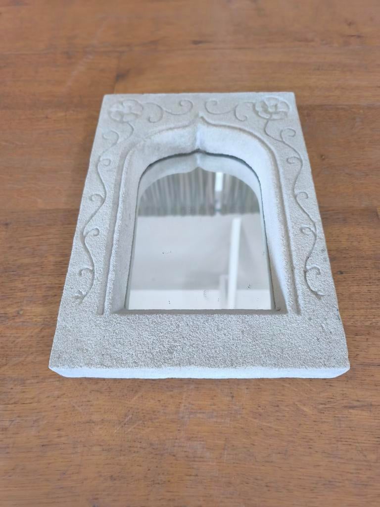 Miroir mural oriental pierre sculptée déco bohème chic, Enlèvement
