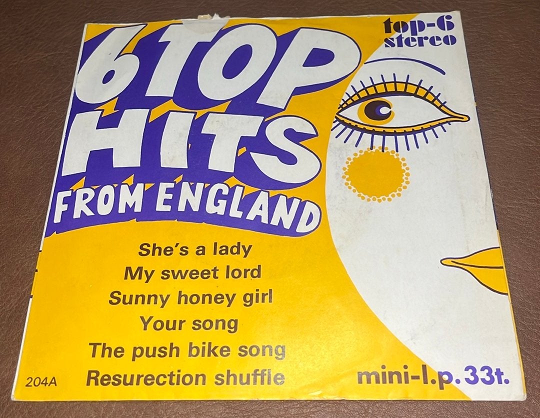 6 Top Hits From England - mini LP - 33t - DE, Enlèvement ou Envoi, Utilisé, 7 inch, EP