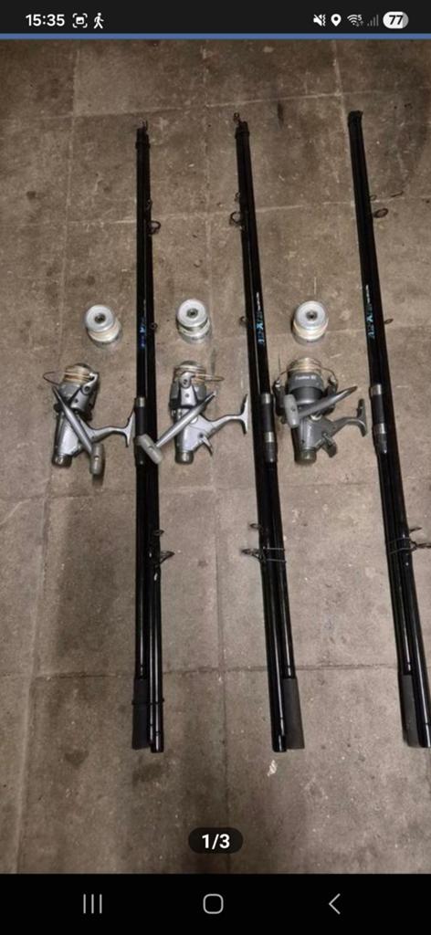hengels 3delig transport lengte 125cm, Watersport en Boten, Hengelsport | Algemeen, Ophalen