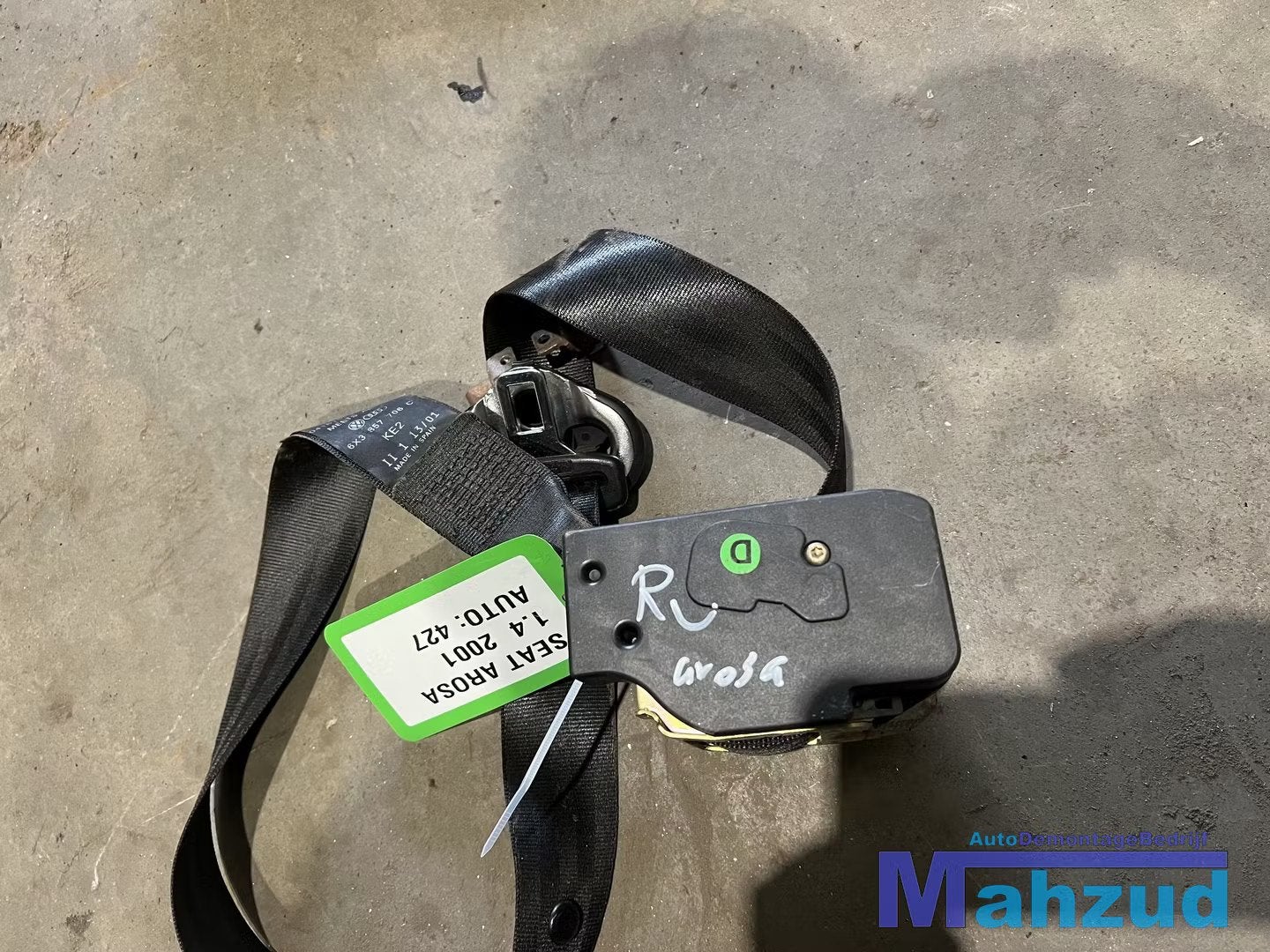 SEAT AROSA VW LUPO rechts voor gordel 1997-2004, Gebruikt, Autovia A-2, Km 585 585
08760  Martorell, ES, SEAT S.A., Customercare@seat.es