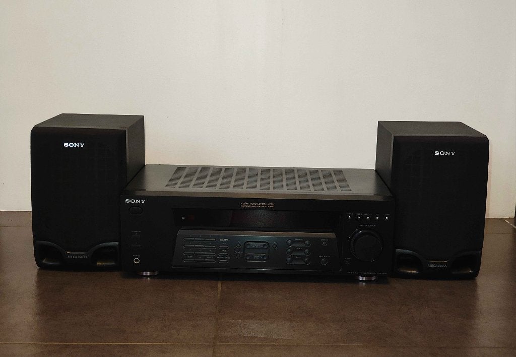 Sony Audio/Video Stereo (STR-DE185) + Sony MegaBass Speakers, Audio, Tv en Foto, Versterkers en Ontvangers, Ophalen, Zo goed als nieuw