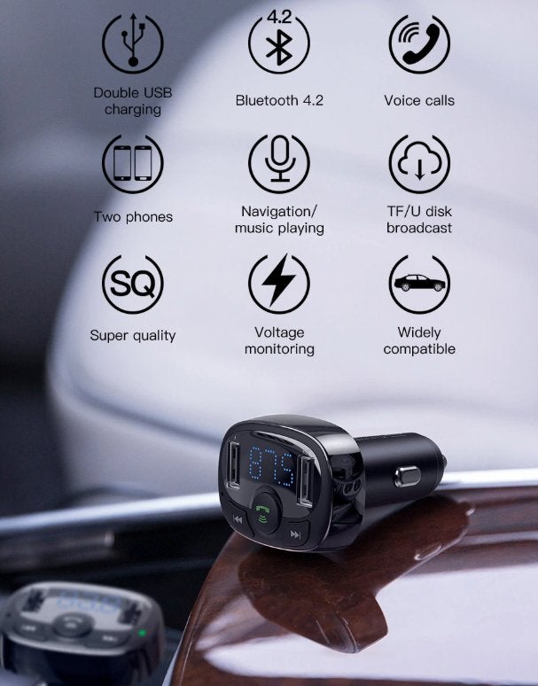 FM-zender Bluetooth-carkit LCD-mp3-speler, Ophalen of Verzenden, Nieuw