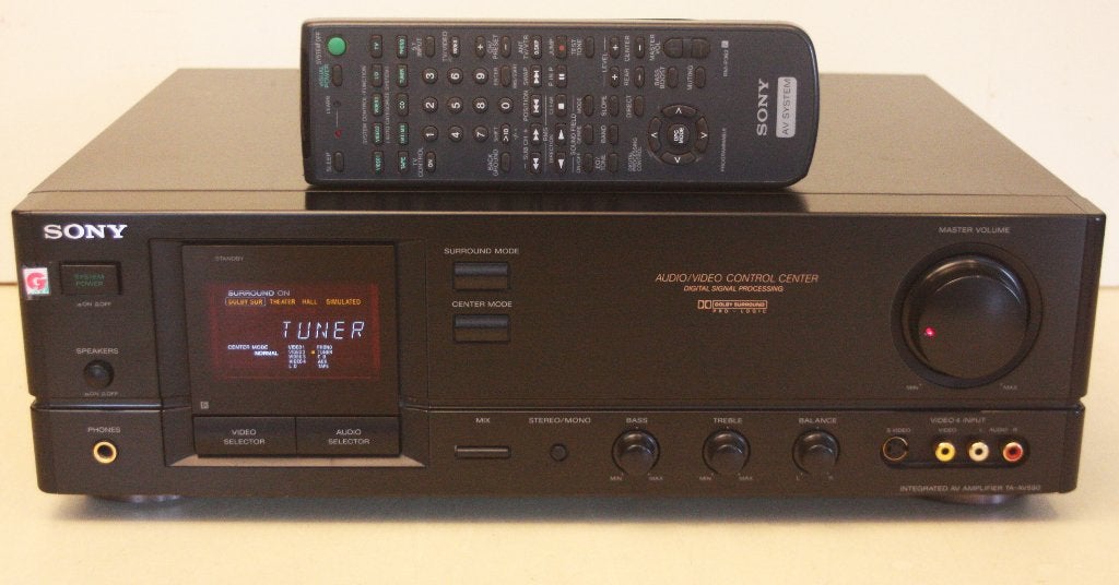 Sony TA-AV590 Versterker Receiver Met Afstandsbd / 310 Watts, Audio, Tv en Foto, Versterkers en Ontvangers, Ophalen of Verzenden